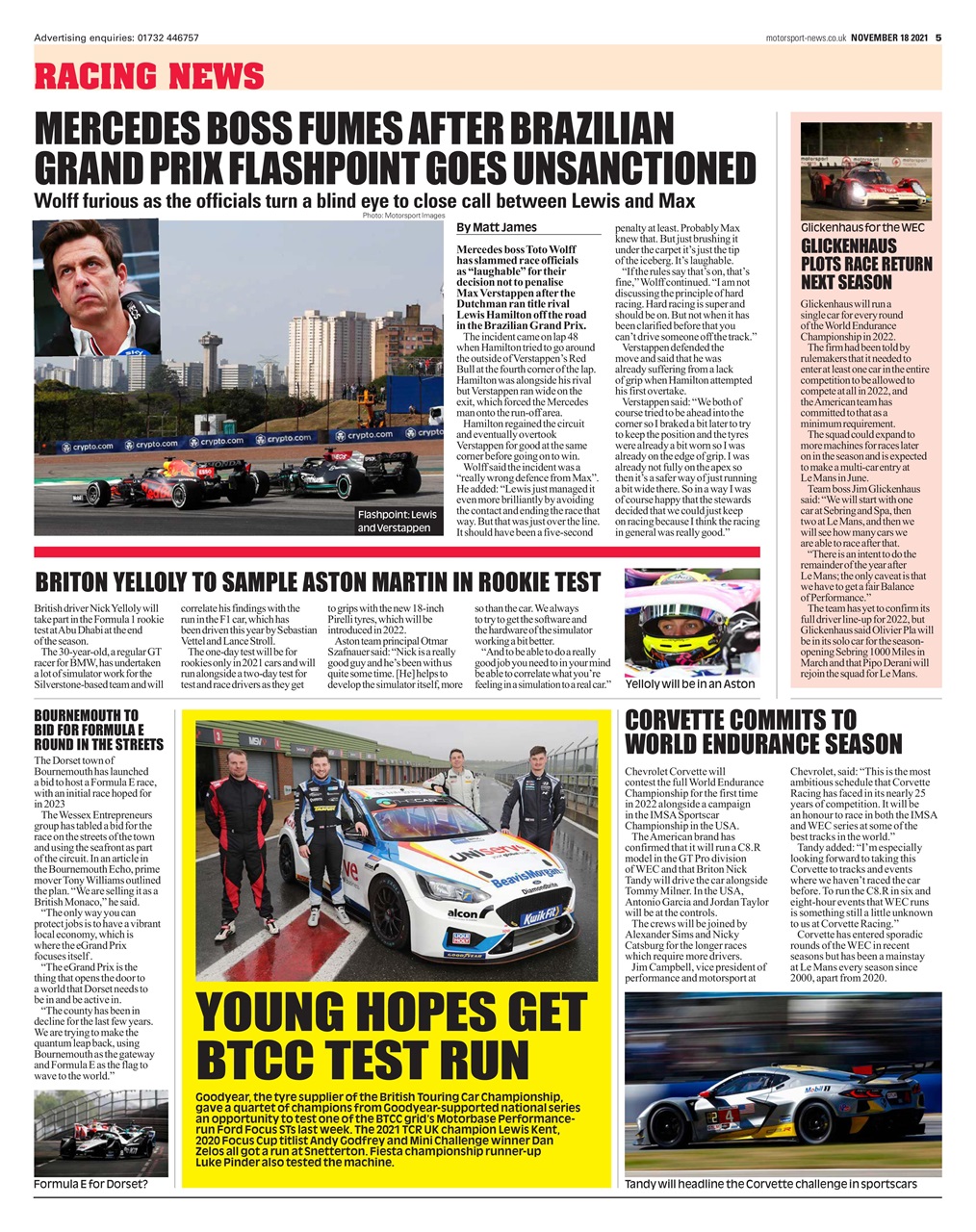 Motorsport News Preview Pages
