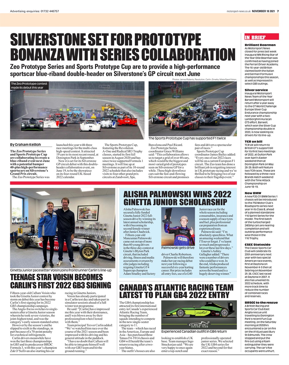 Motorsport News Preview Pages