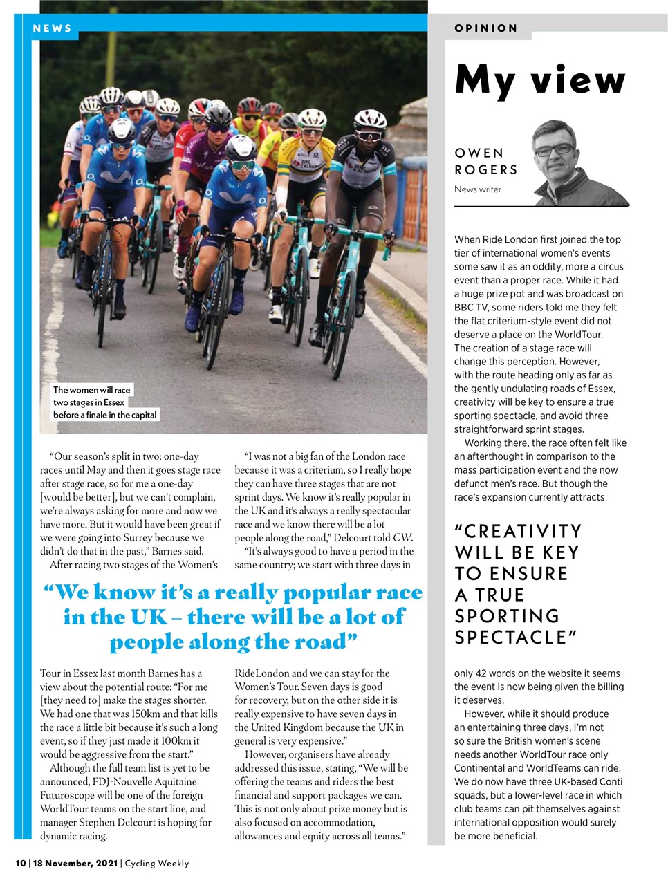 Cycling Weekly Preview Pages