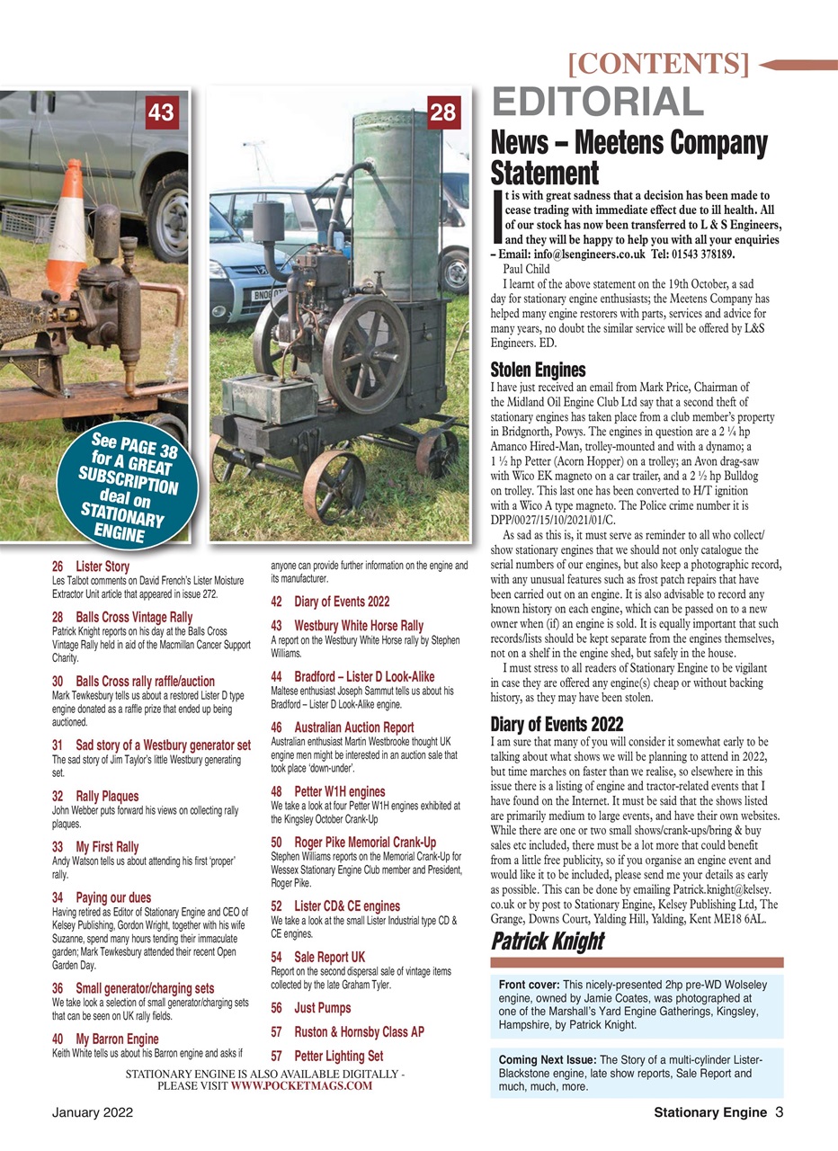 Stationary Engine Preview Pages