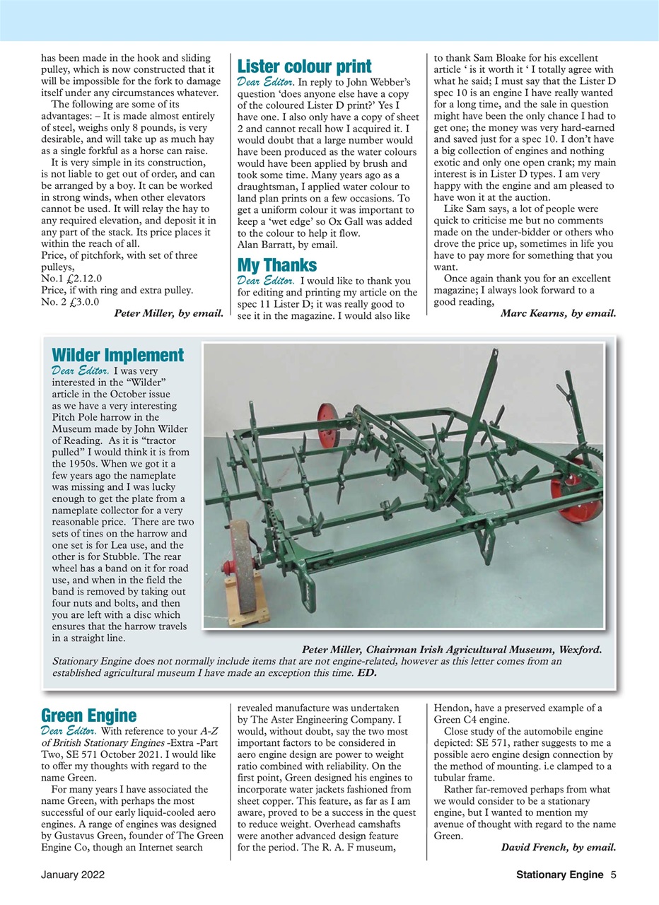 Stationary Engine Preview Pages