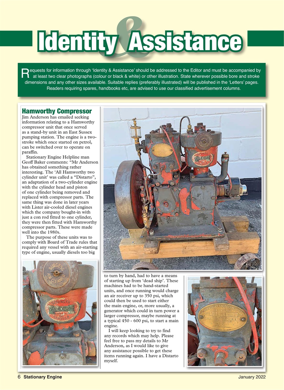 Stationary Engine Preview Pages