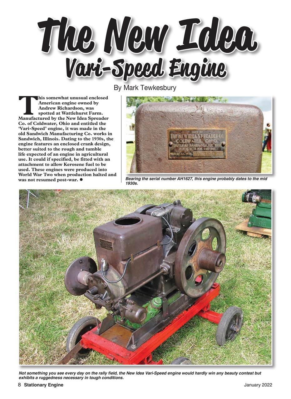 Stationary Engine Preview Pages