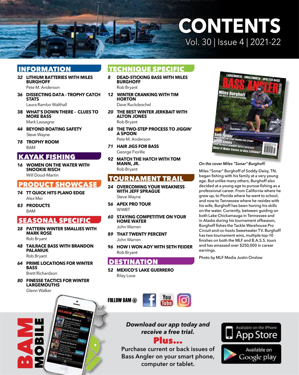 BASS ANGLER MAGAZINE Preview Pages