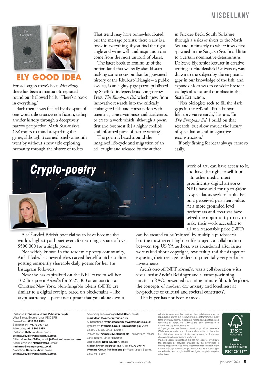 Writing Magazine Preview Pages