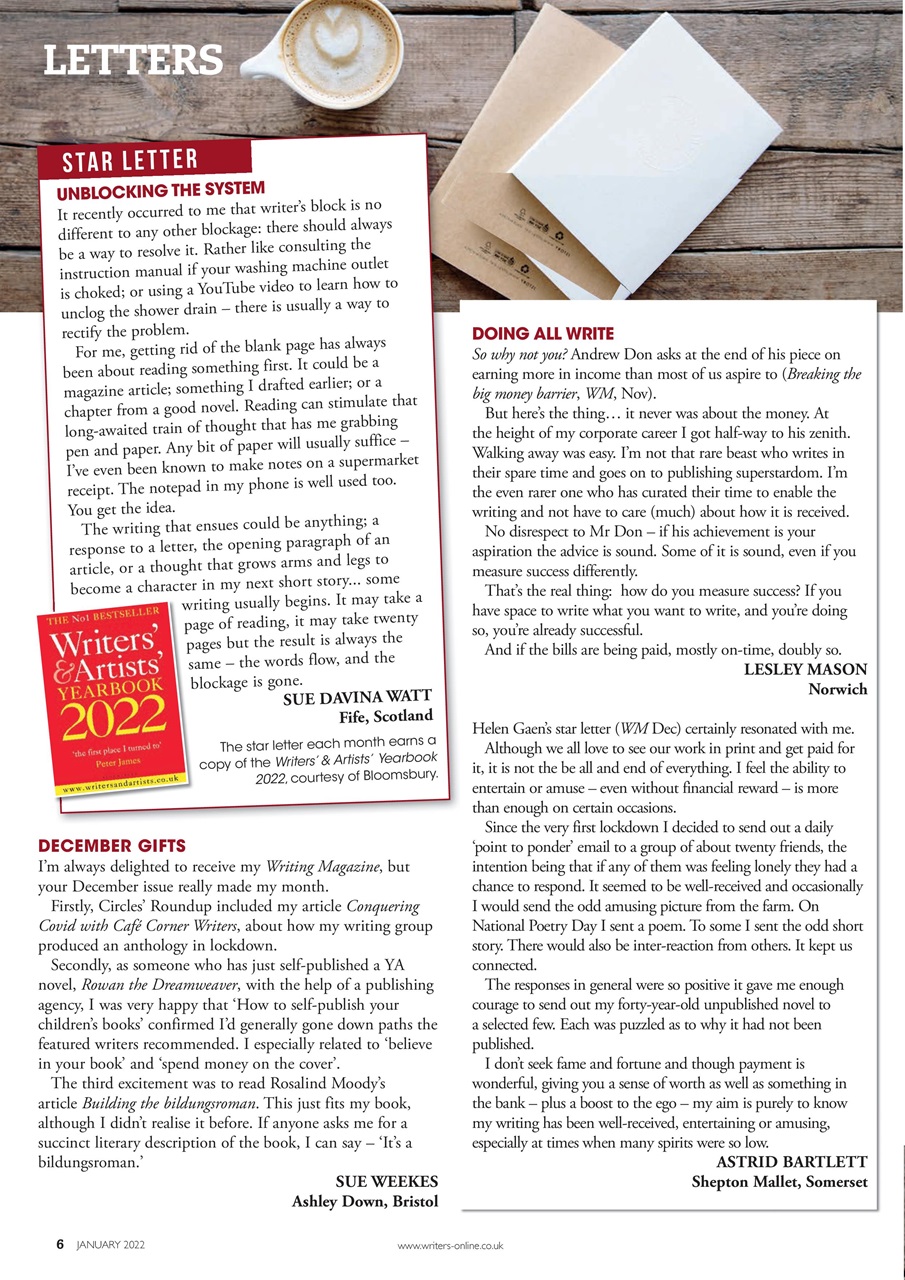 Writing Magazine Preview Pages