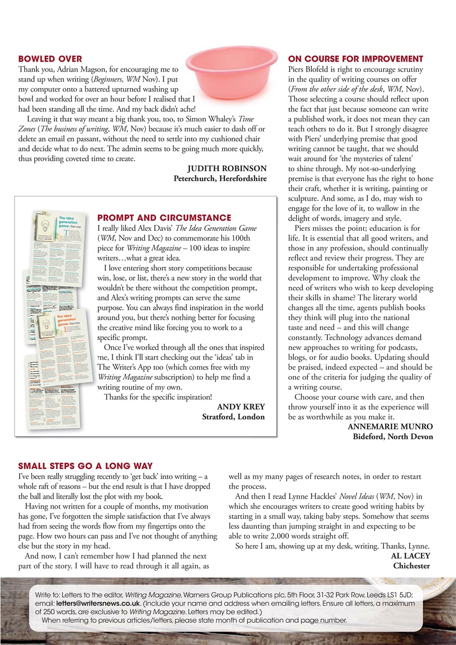 Writing Magazine Preview Pages