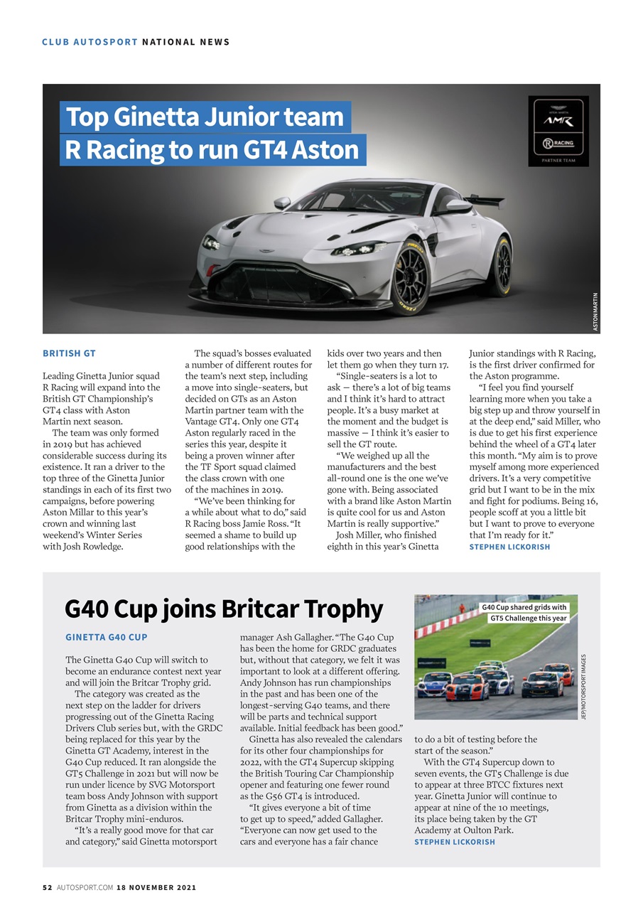 Autosport Preview Pages