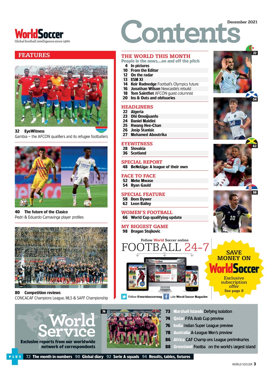 World Soccer Preview Pages