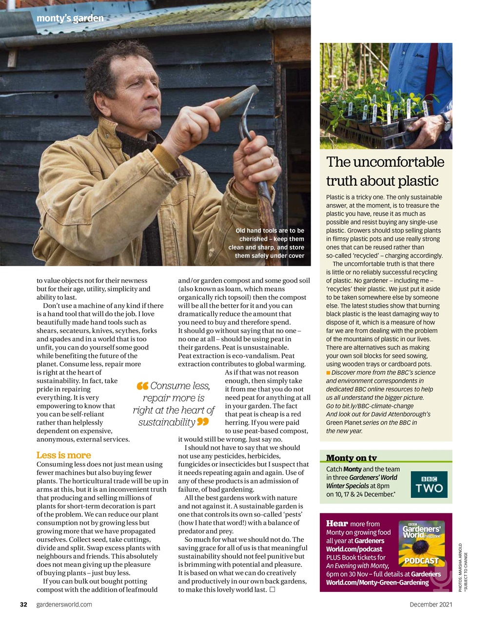 BBC Gardeners’ World Magazine Preview Pages