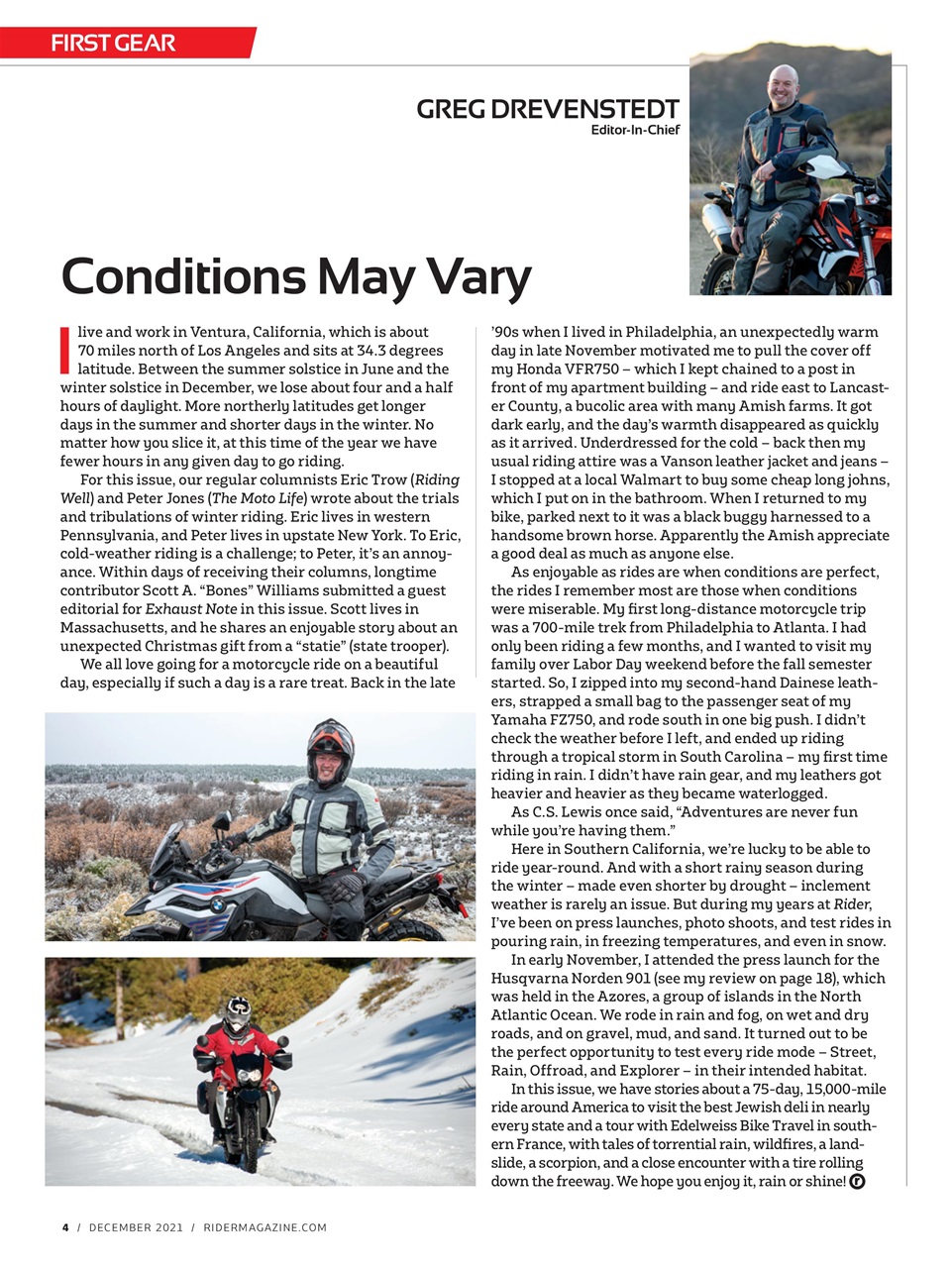 Rider Magazine Preview Pages