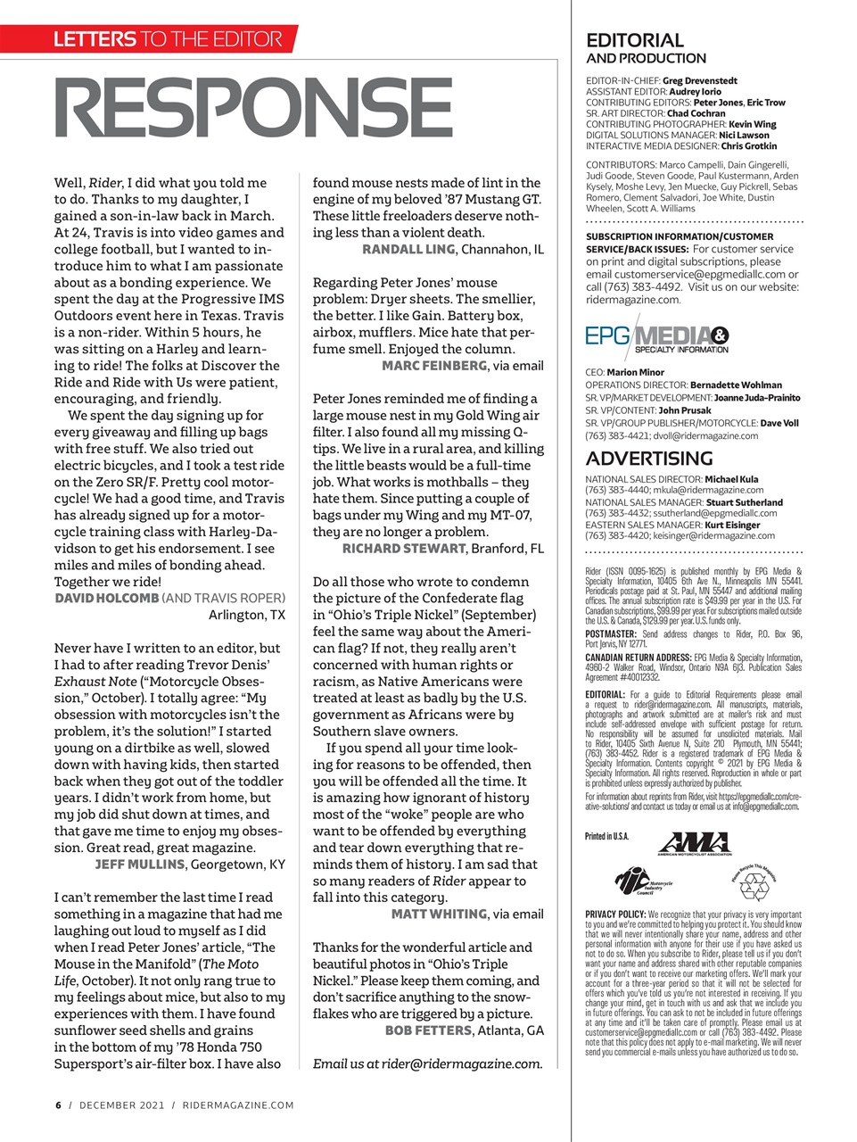 Rider Magazine Preview Pages