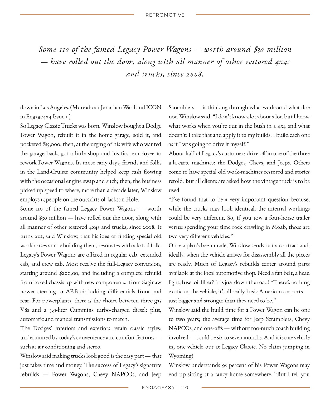 Engage4x4 Preview Pages