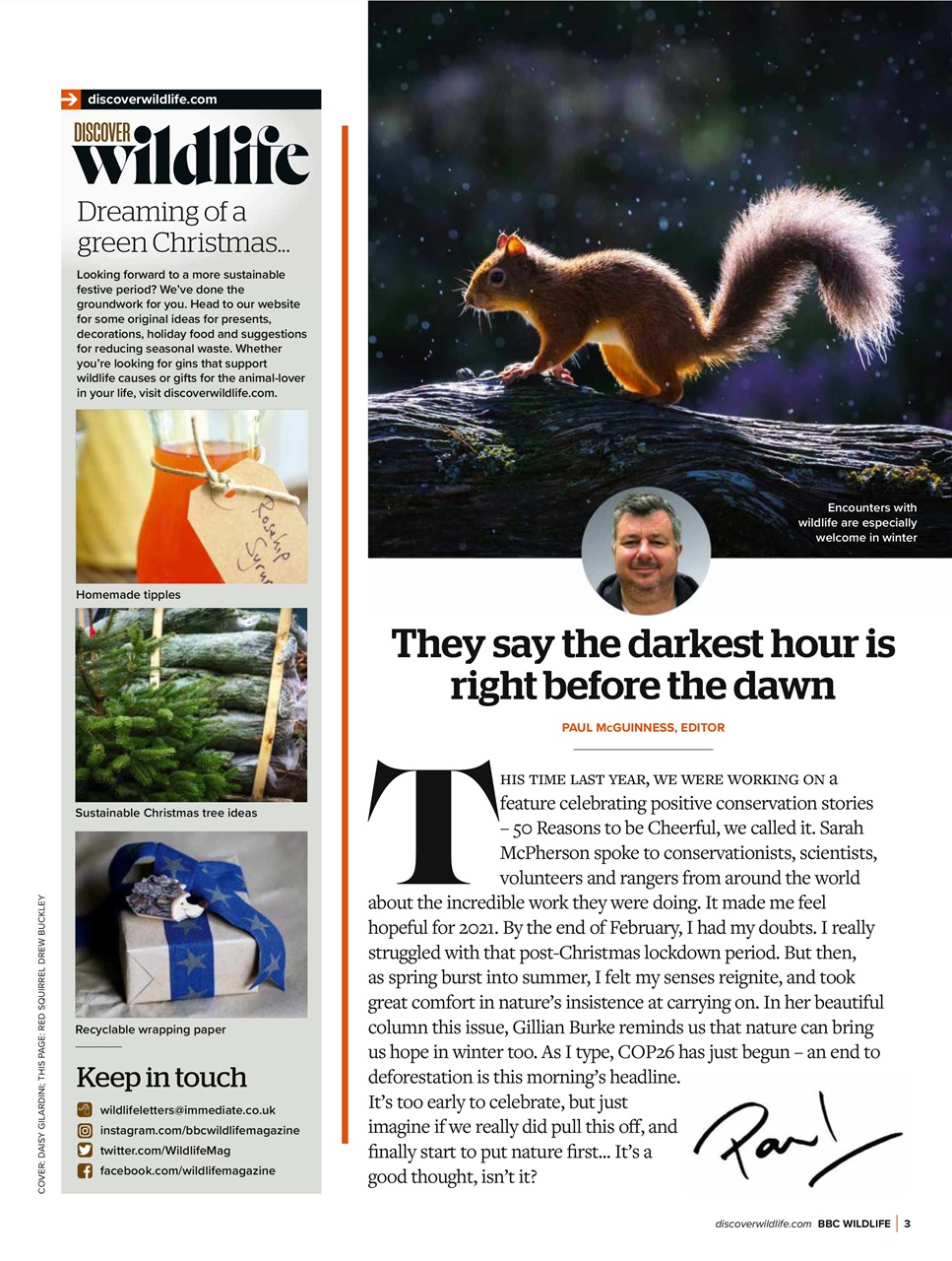 BBC Wildlife Magazine Preview Pages