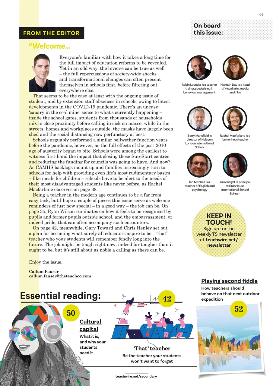 Teach Secondary Preview Pages