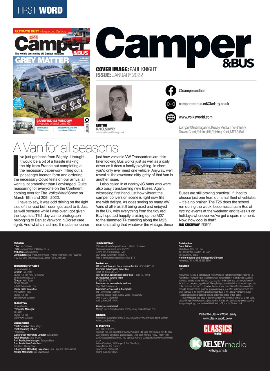 VW Camper Preview Pages