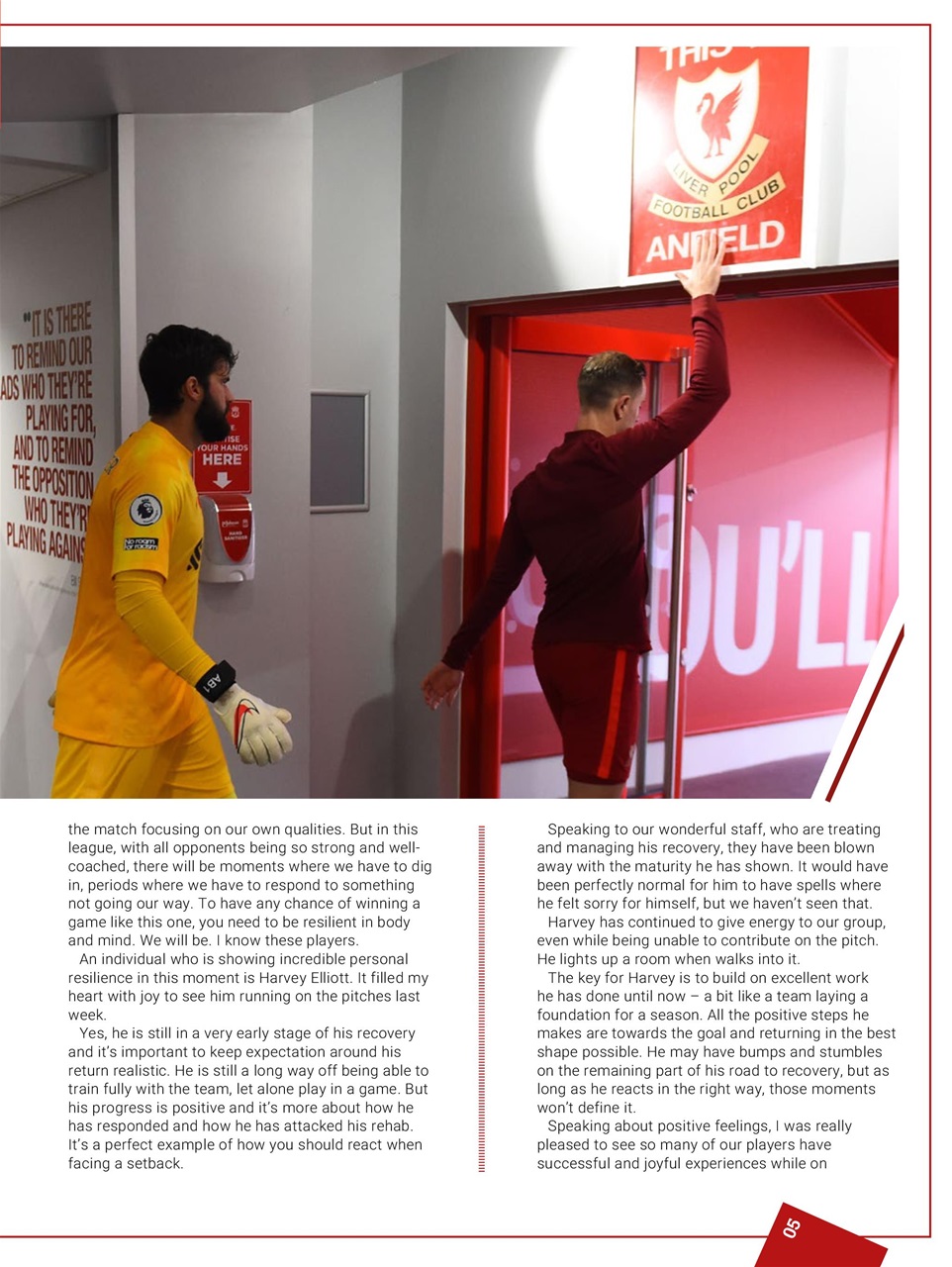 Liverpool FC Programmes Preview Pages