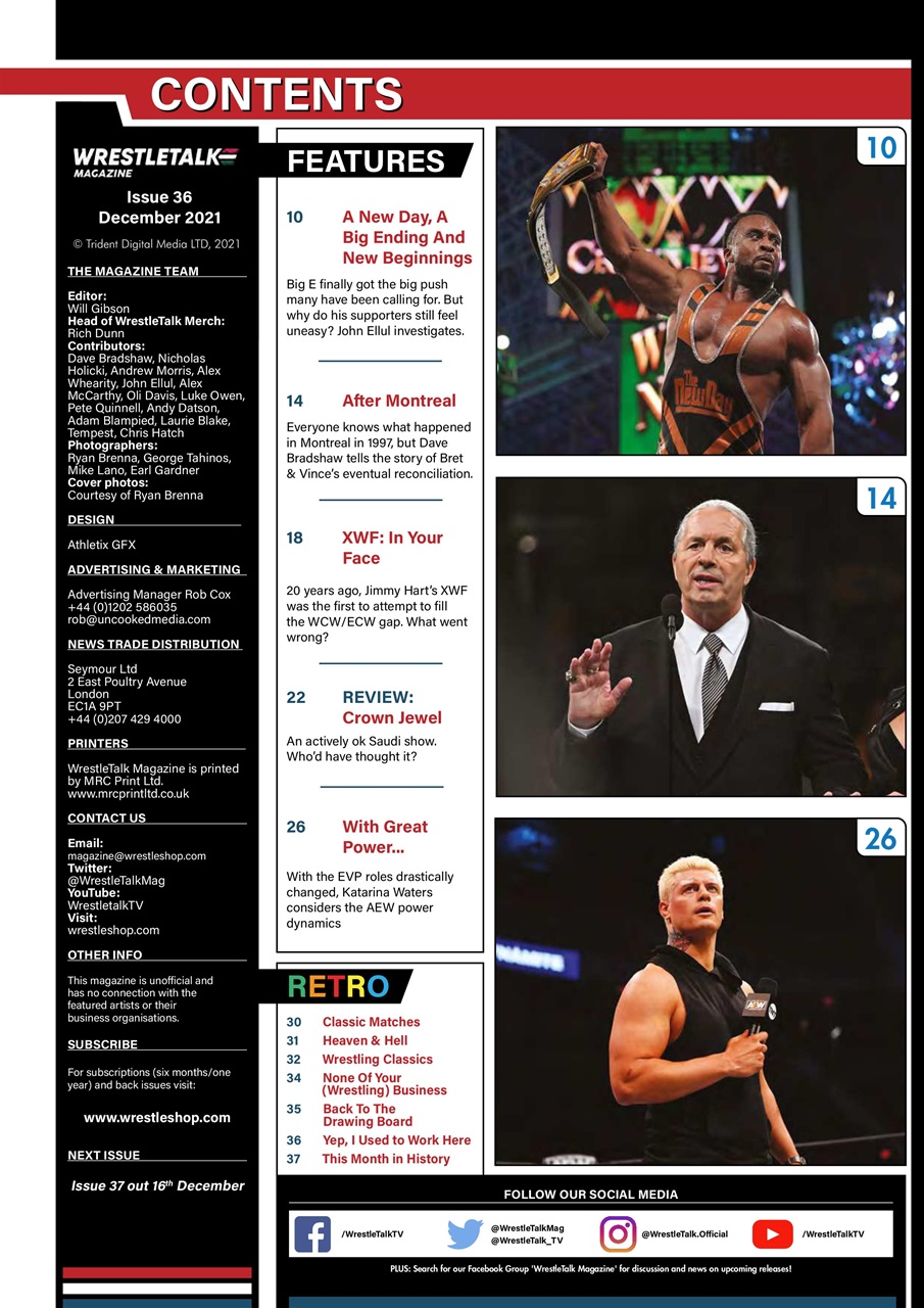 Wrestletalk Magazine Preview Pages