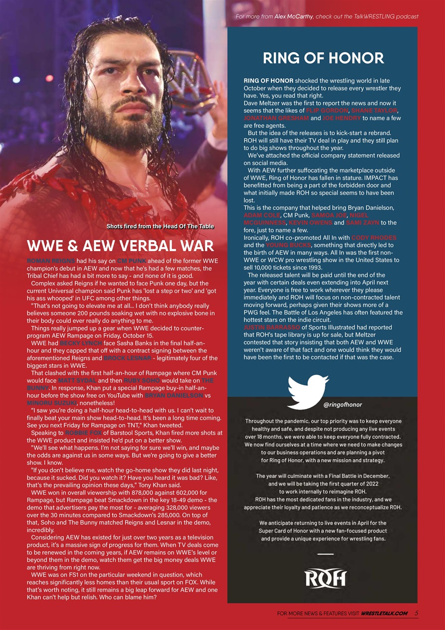 Wrestletalk Magazine Preview Pages