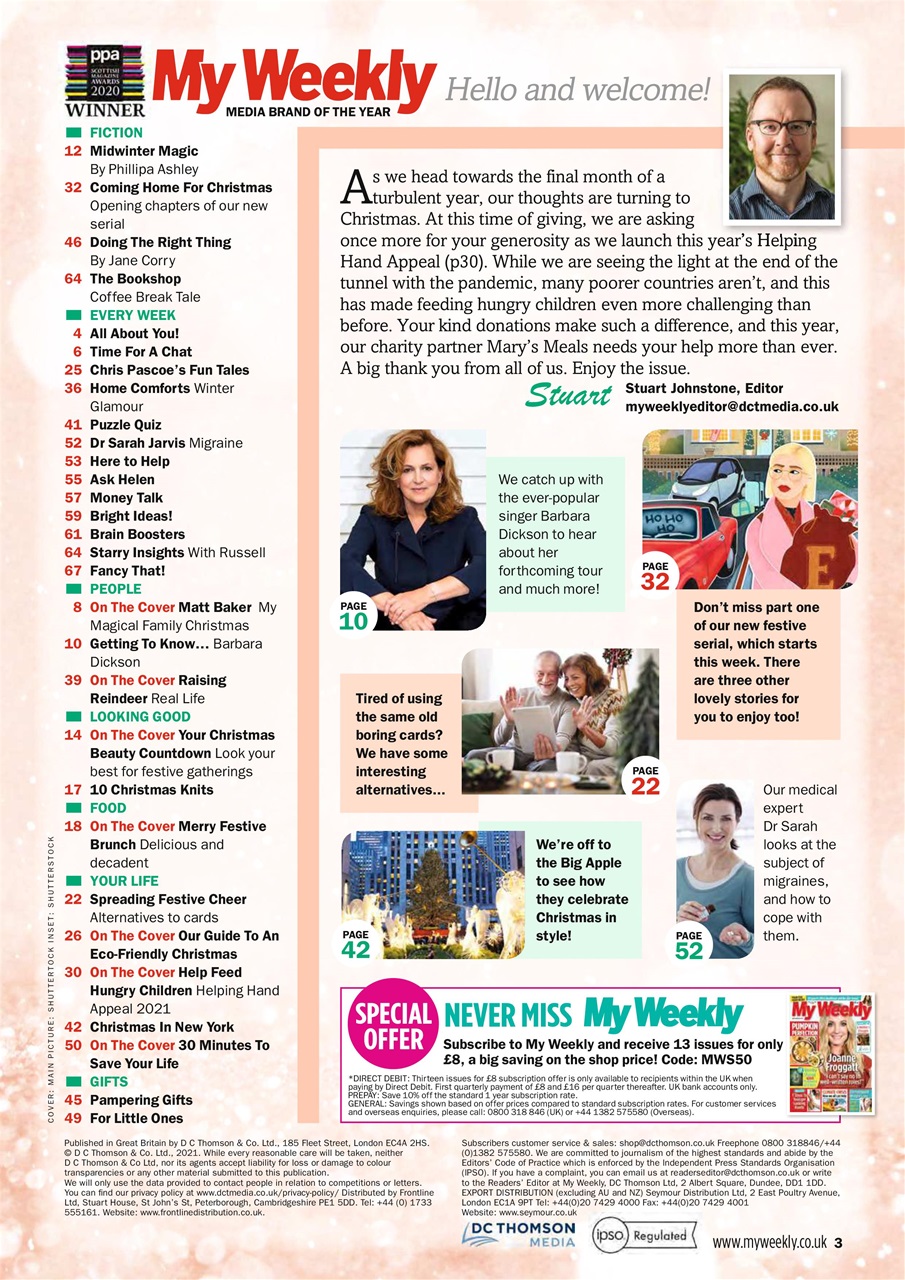 My Weekly Preview Pages