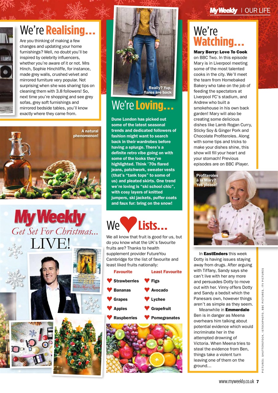 My Weekly Preview Pages