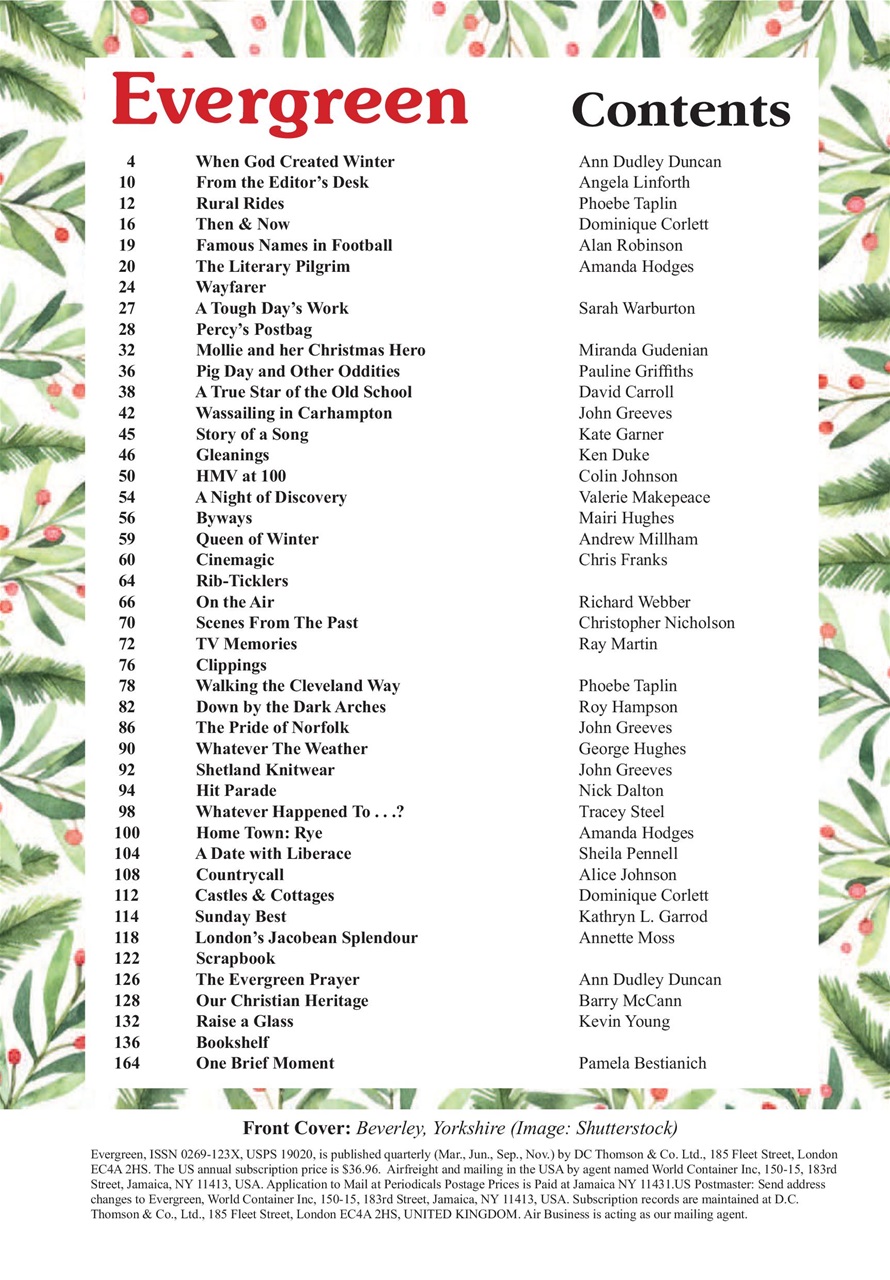 Evergreen Preview Pages