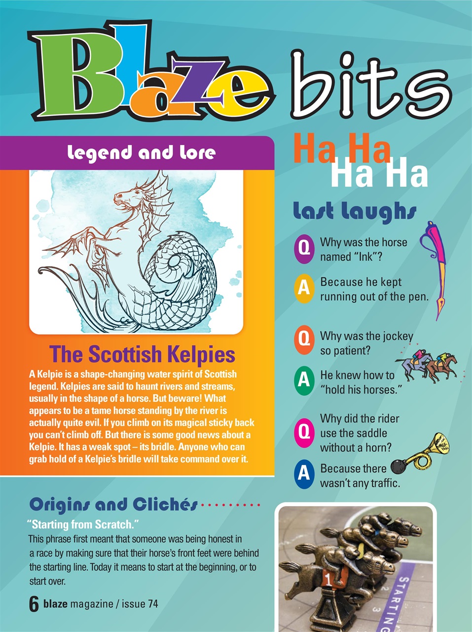 Blaze Magazine For Horse Crazy Kids Preview Pages