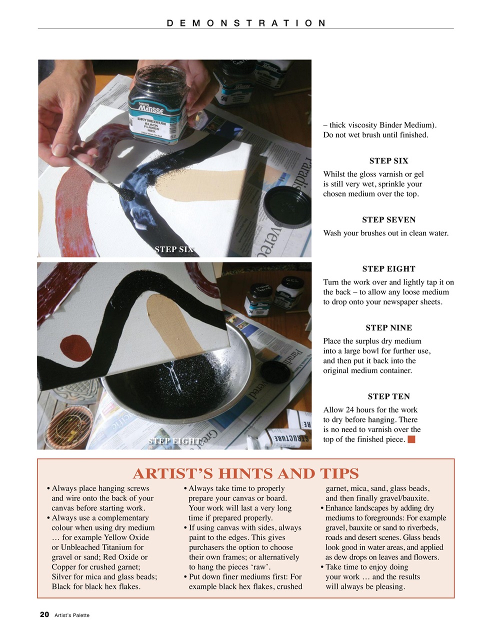 Artist's Palette Preview Pages