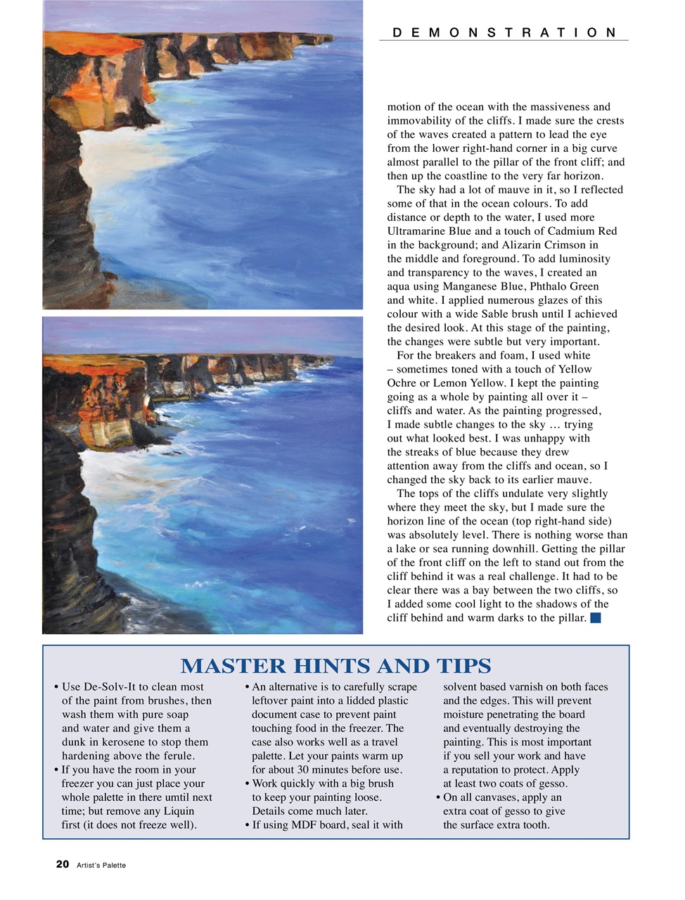 Artist's Palette Preview Pages