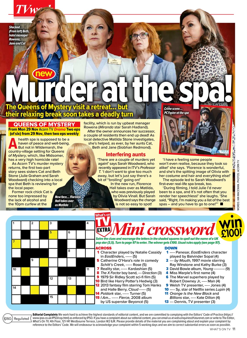 What's on TV Preview Pages