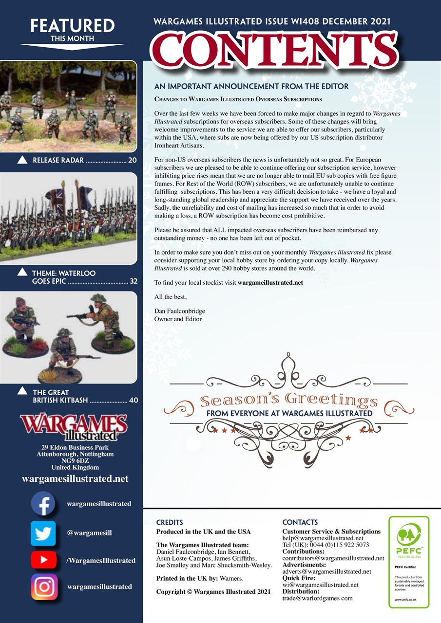 Wargames Illustrated Preview Pages