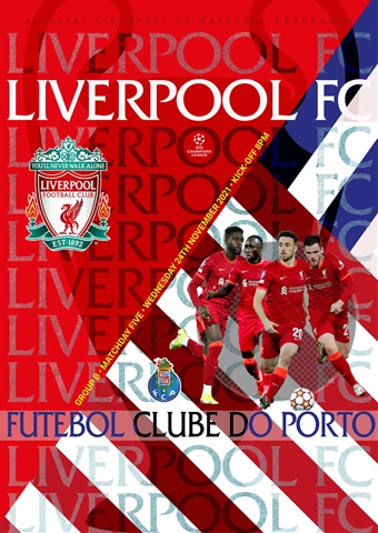 Liverpool FC Programmes issue vs Porto CL 21/22