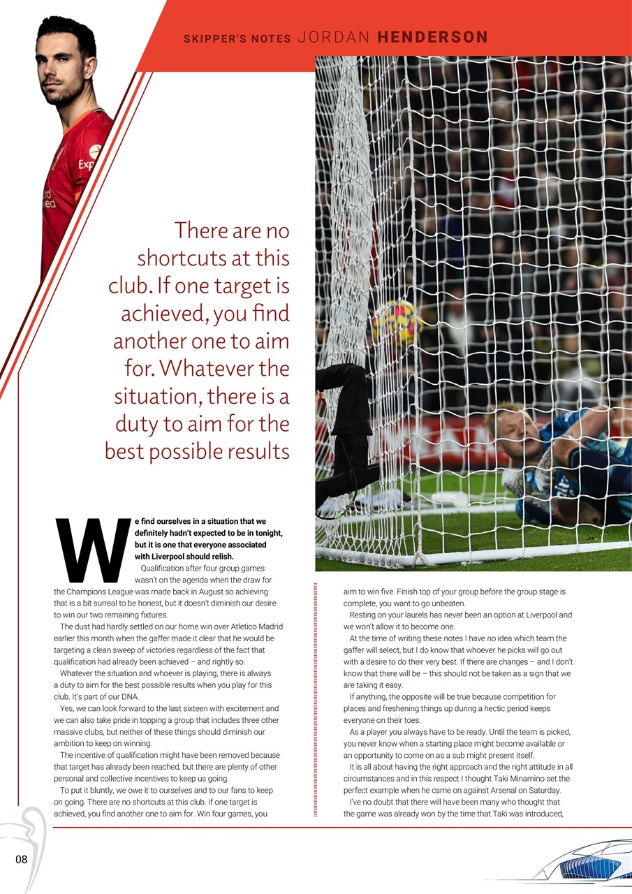 Liverpool FC Programmes Preview Pages