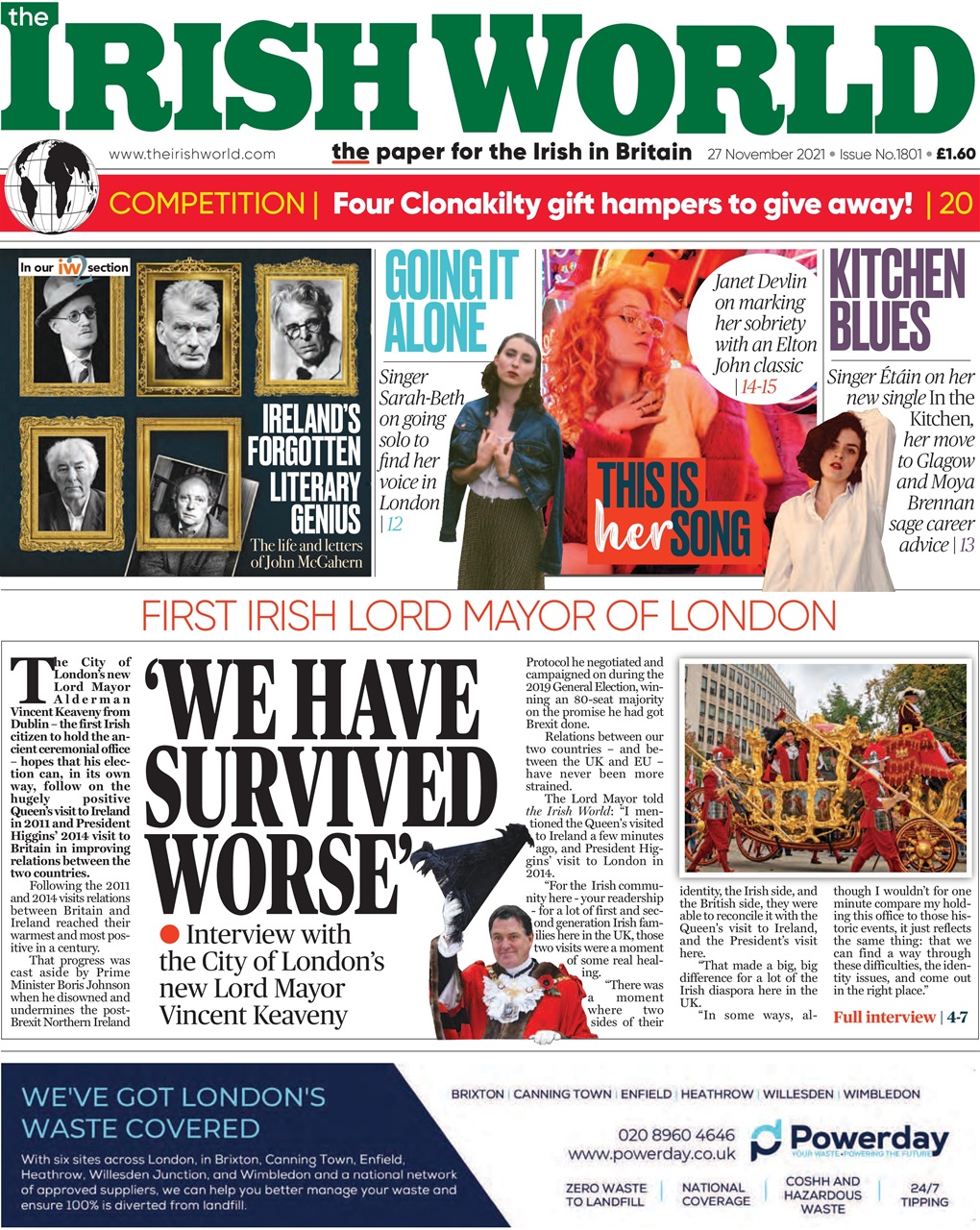 Irish World Preview Pages