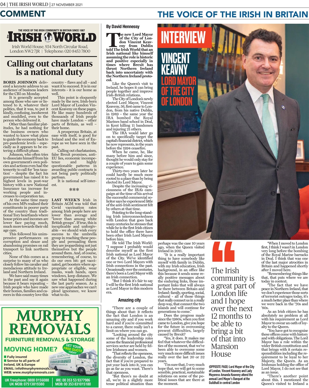 Irish World Preview Pages