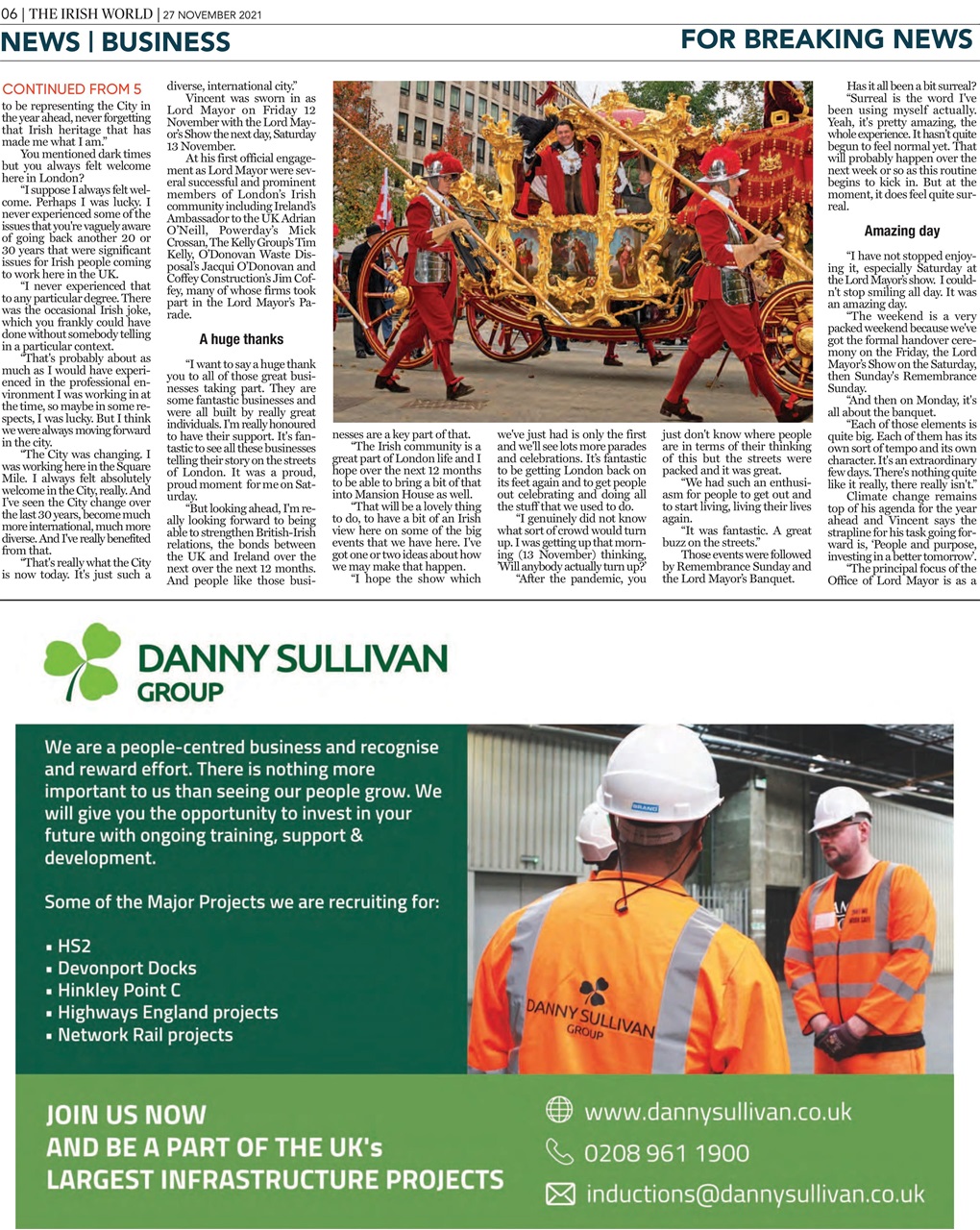 Irish World Preview Pages