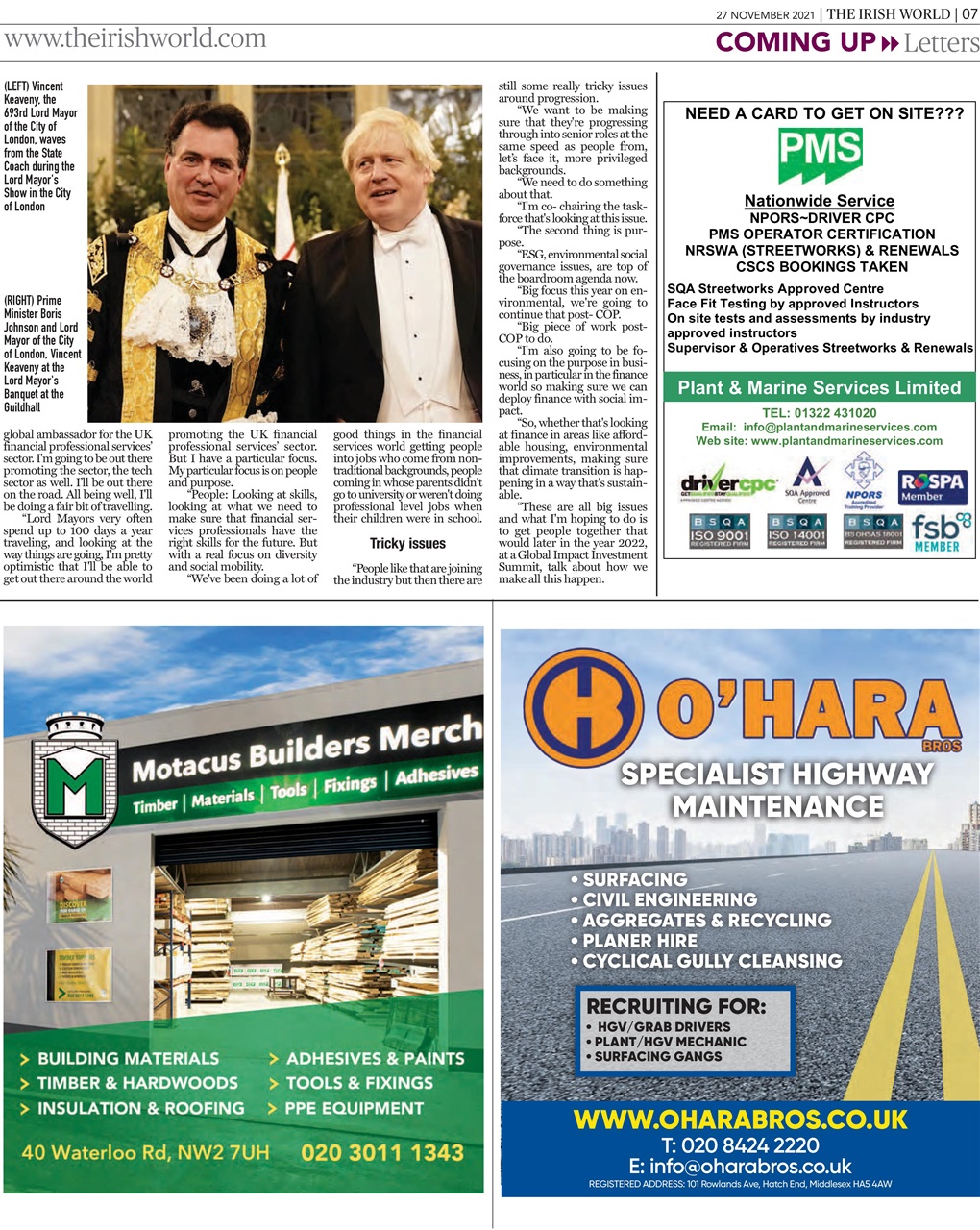 Irish World Preview Pages