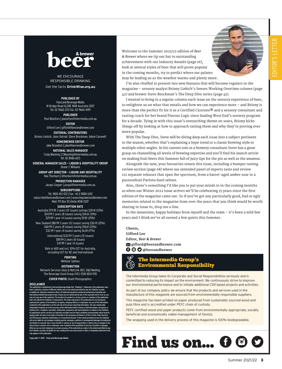 Beer and Brewer Preview Pages