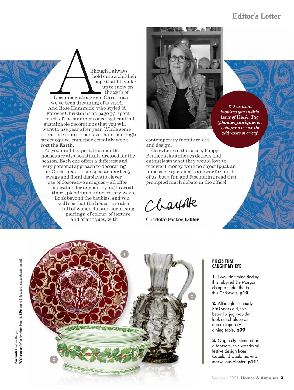 Homes & Antiques Magazine Preview Pages