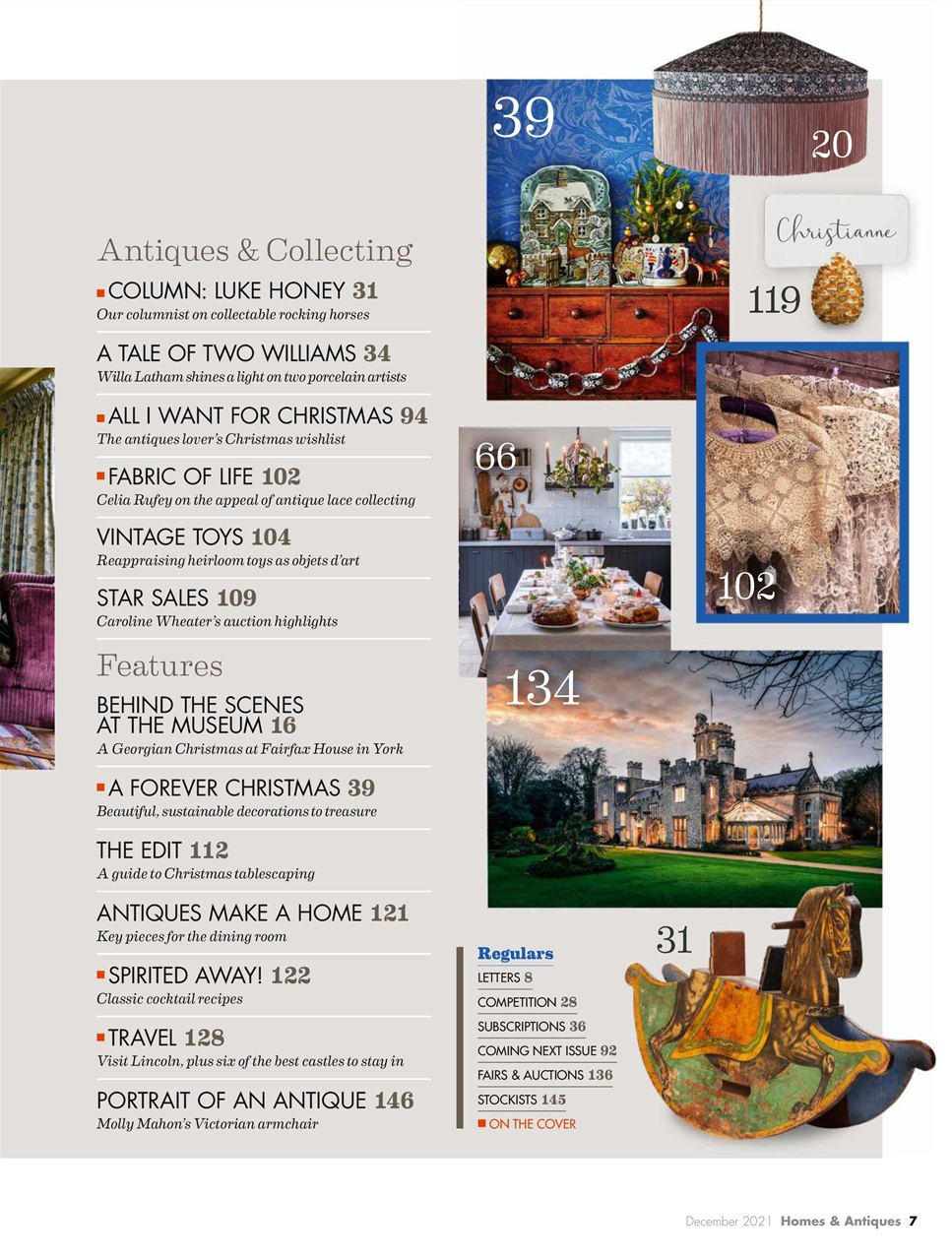 Homes & Antiques Magazine Preview Pages