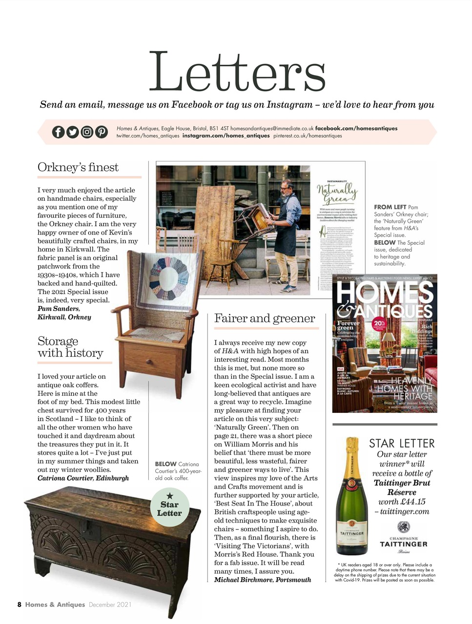 Homes & Antiques Magazine Preview Pages