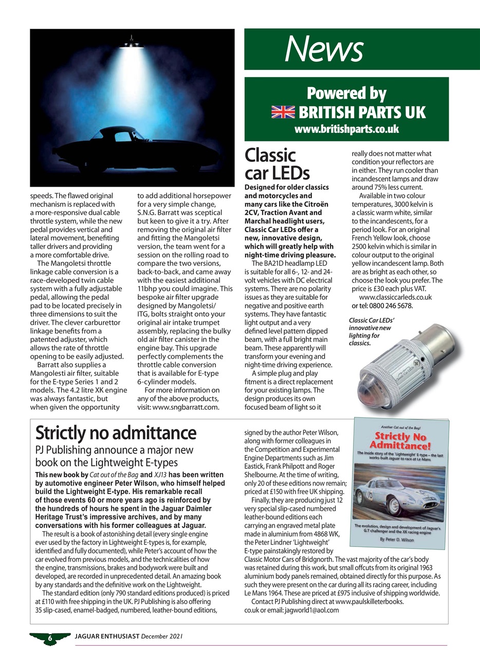 Jaguar Enthusiast Preview Pages