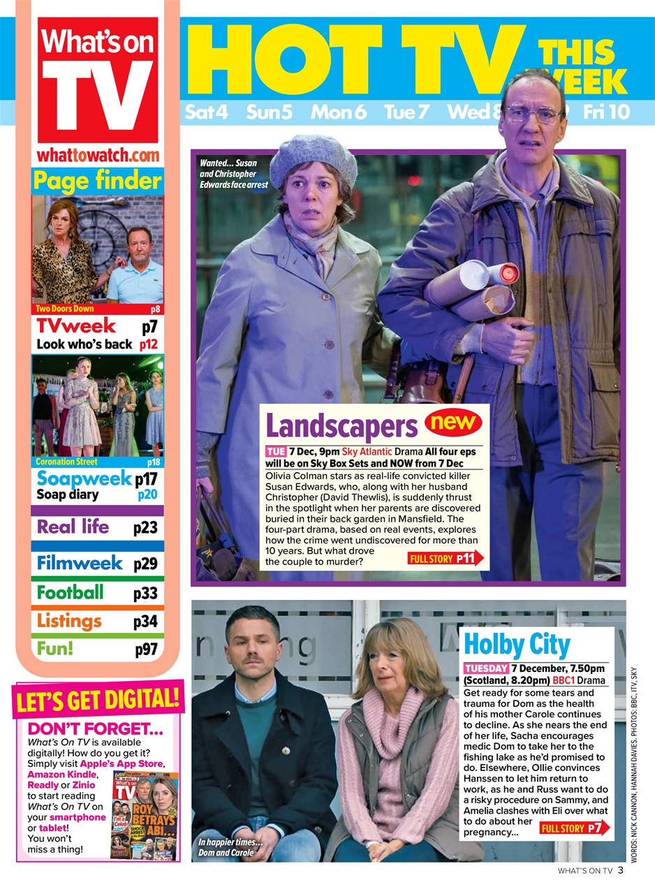 What's on TV Preview Pages