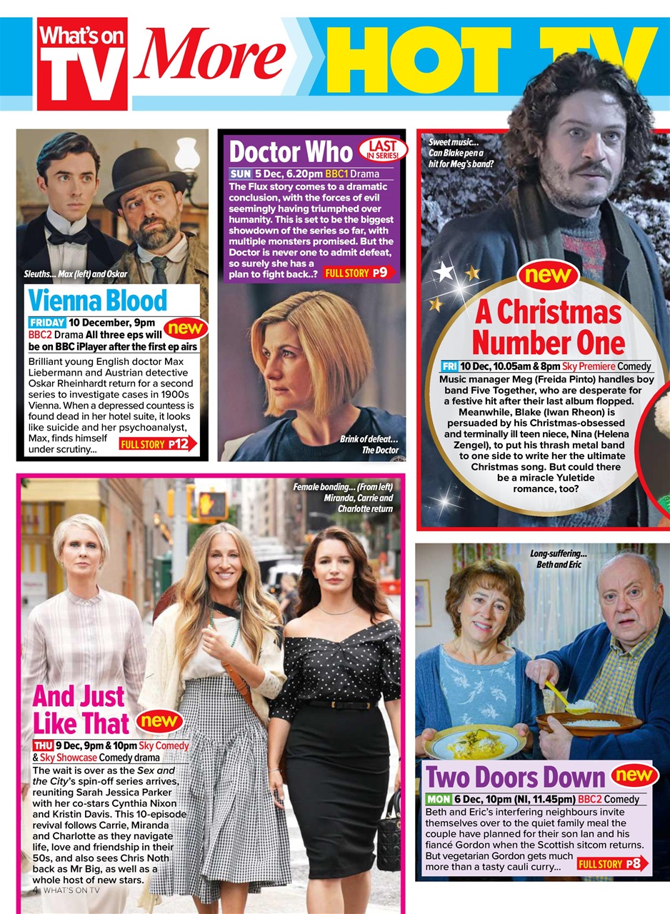 What's on TV Preview Pages