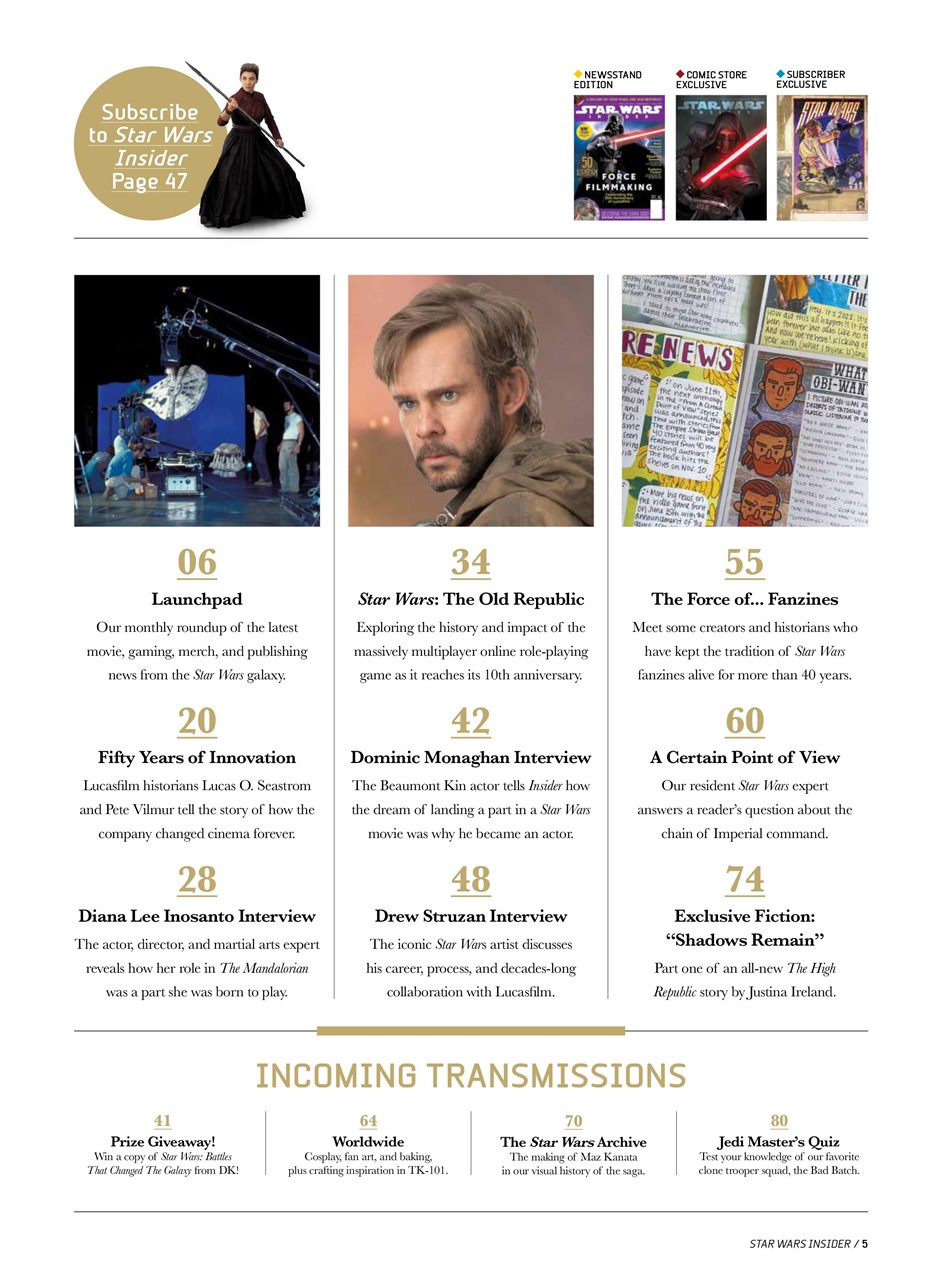 Star Wars Insider Preview Pages