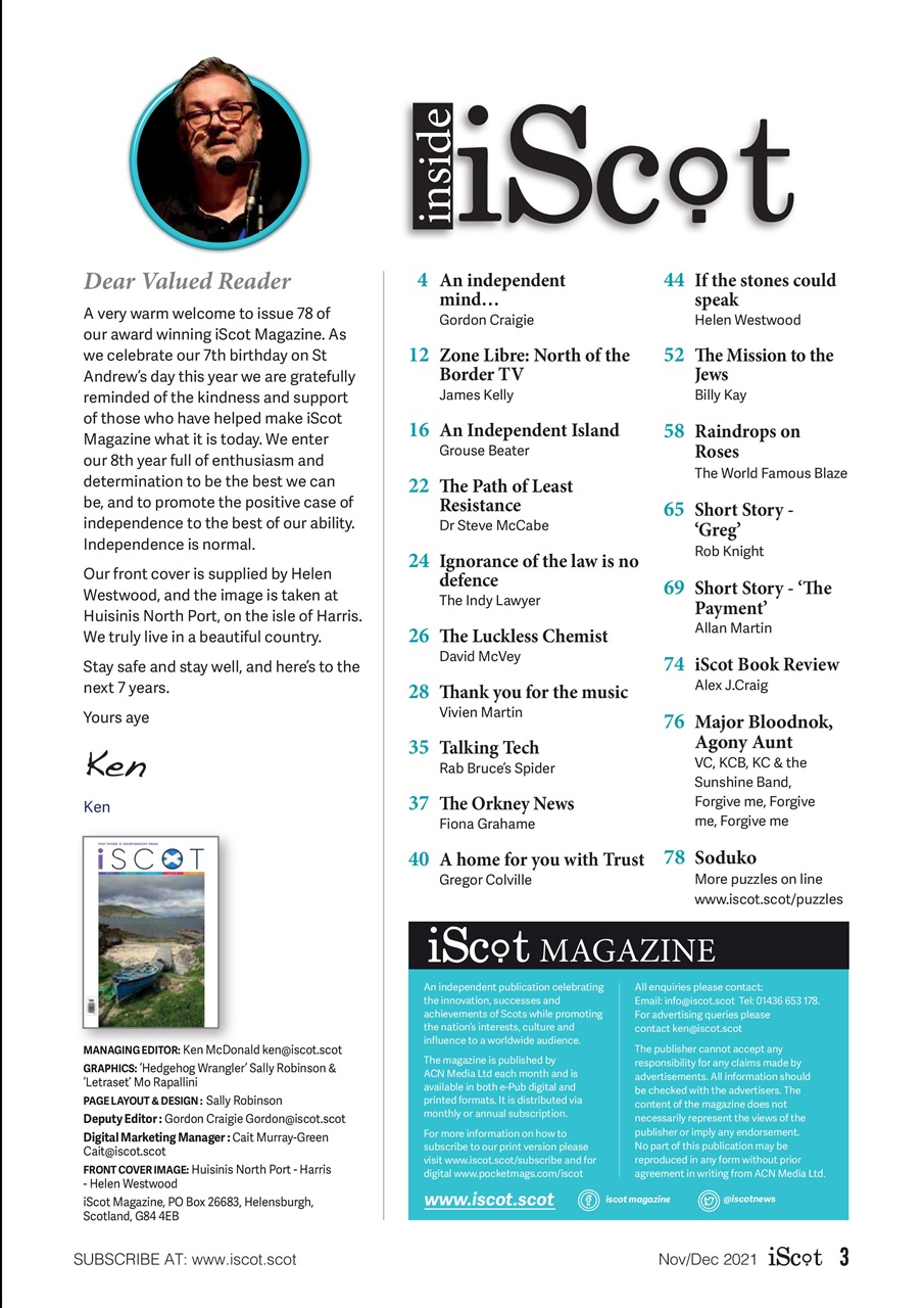 iScot Magazine Preview Pages