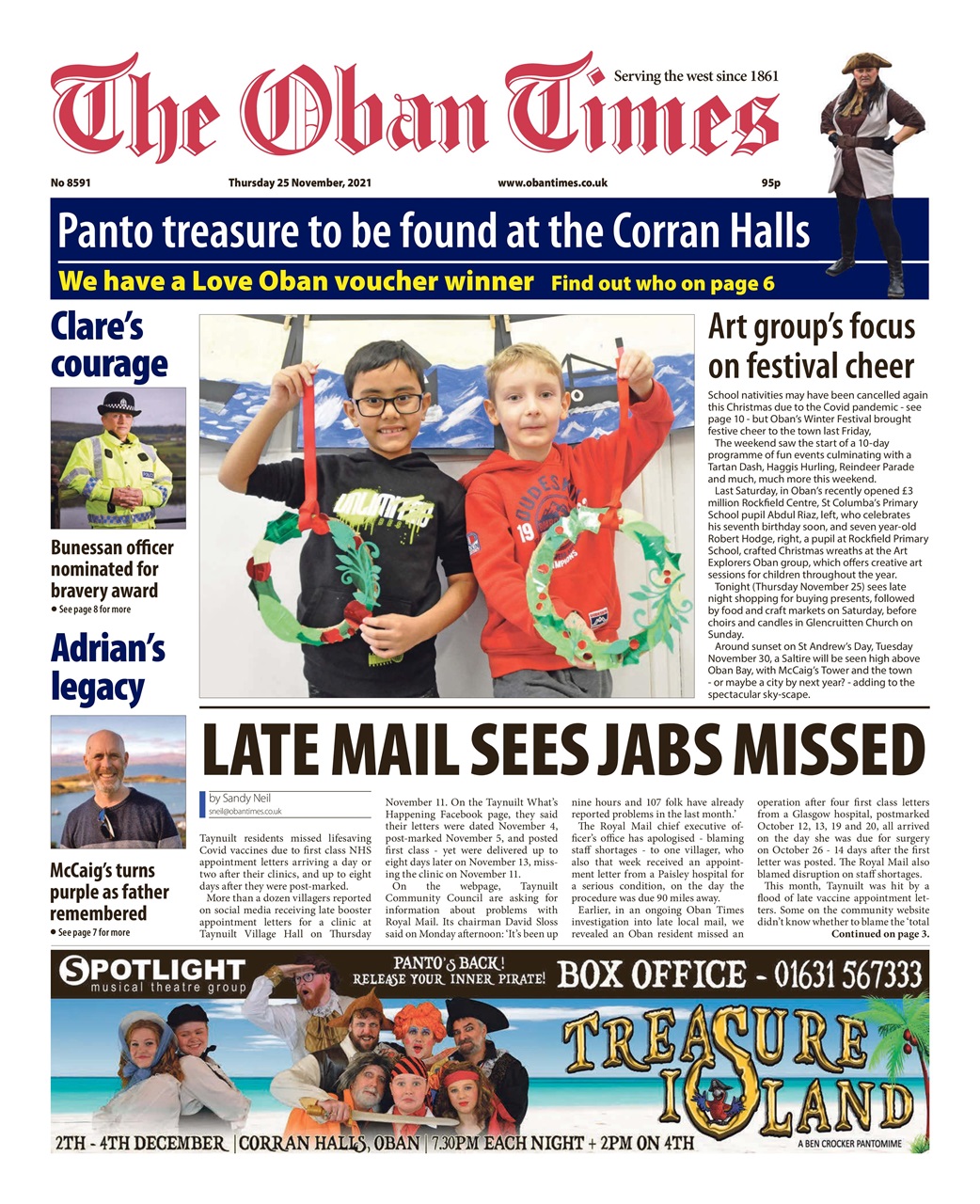 The Oban Times & Lochaber Times Preview Pages