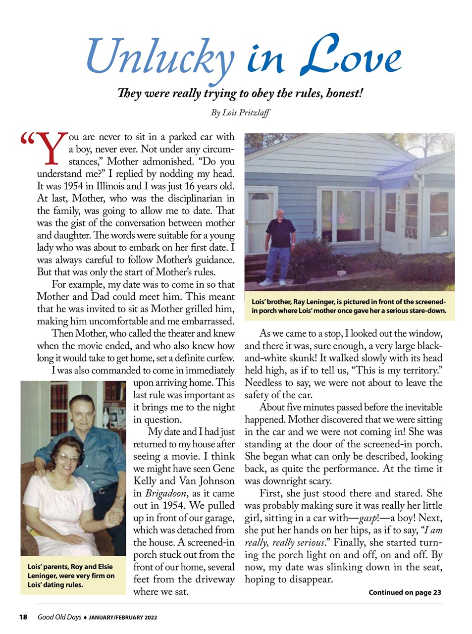 Good Old Days Preview Pages