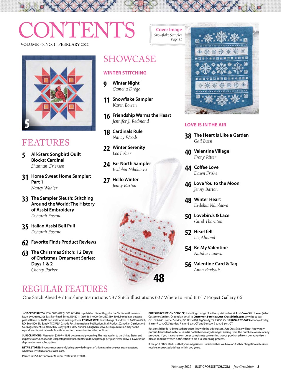 Just CrossStitch Preview Pages