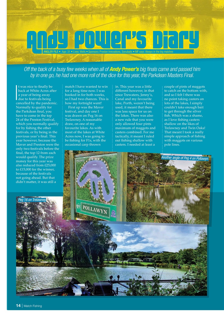 Match Fishing Preview Pages